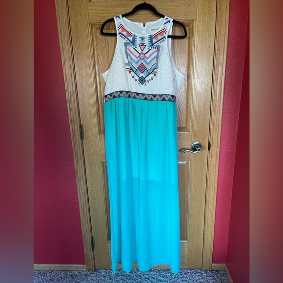 DEARCASE Multicolor Maxi Dress - size XXL - Picture 1 of 5